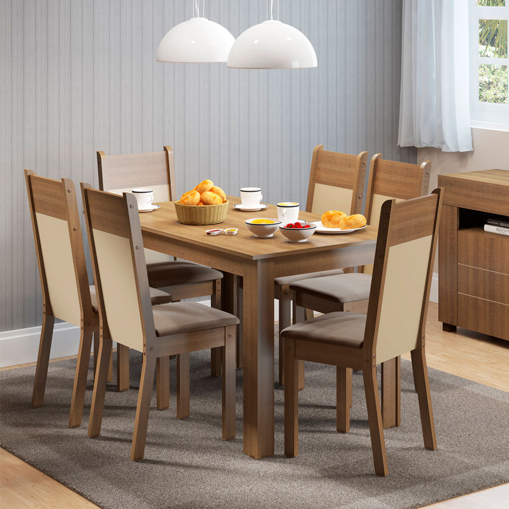 Juego de Comedor Honduras con 6 Sillas