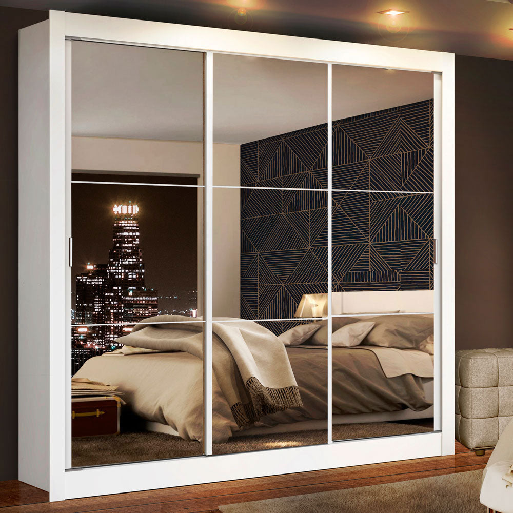 Closet Monaco 3 Puertas Corredizas con Espejos