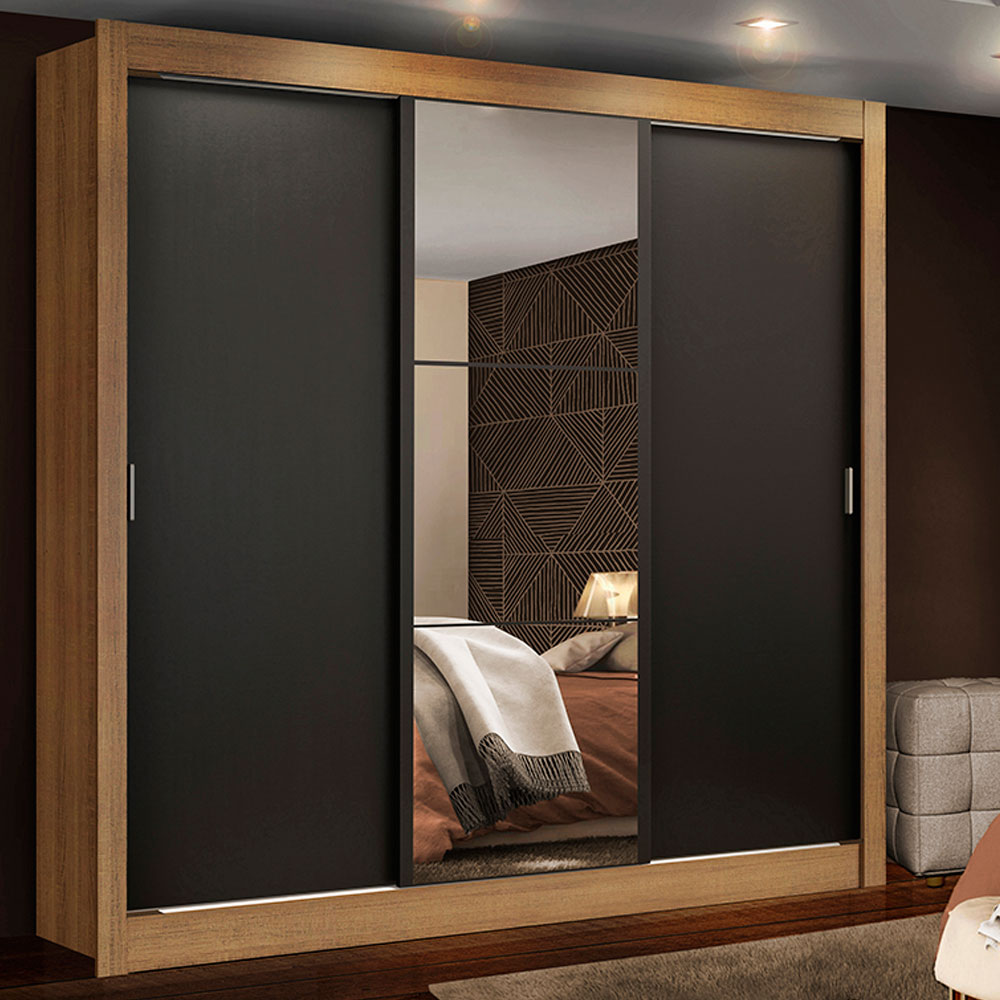 Closet Monaco 3 Puertas Corredizas 1 Espejo