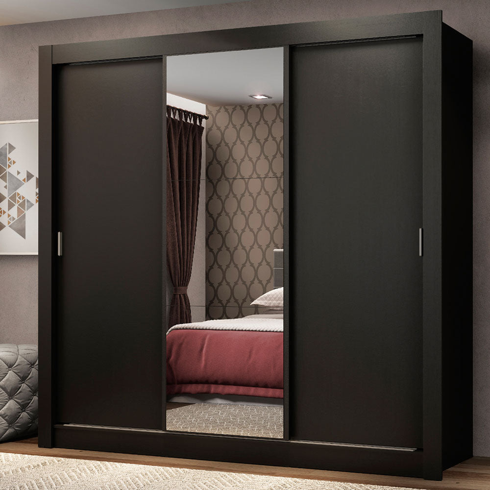 Closet Monaco 3 Puertas Corredizas 1 Espejo