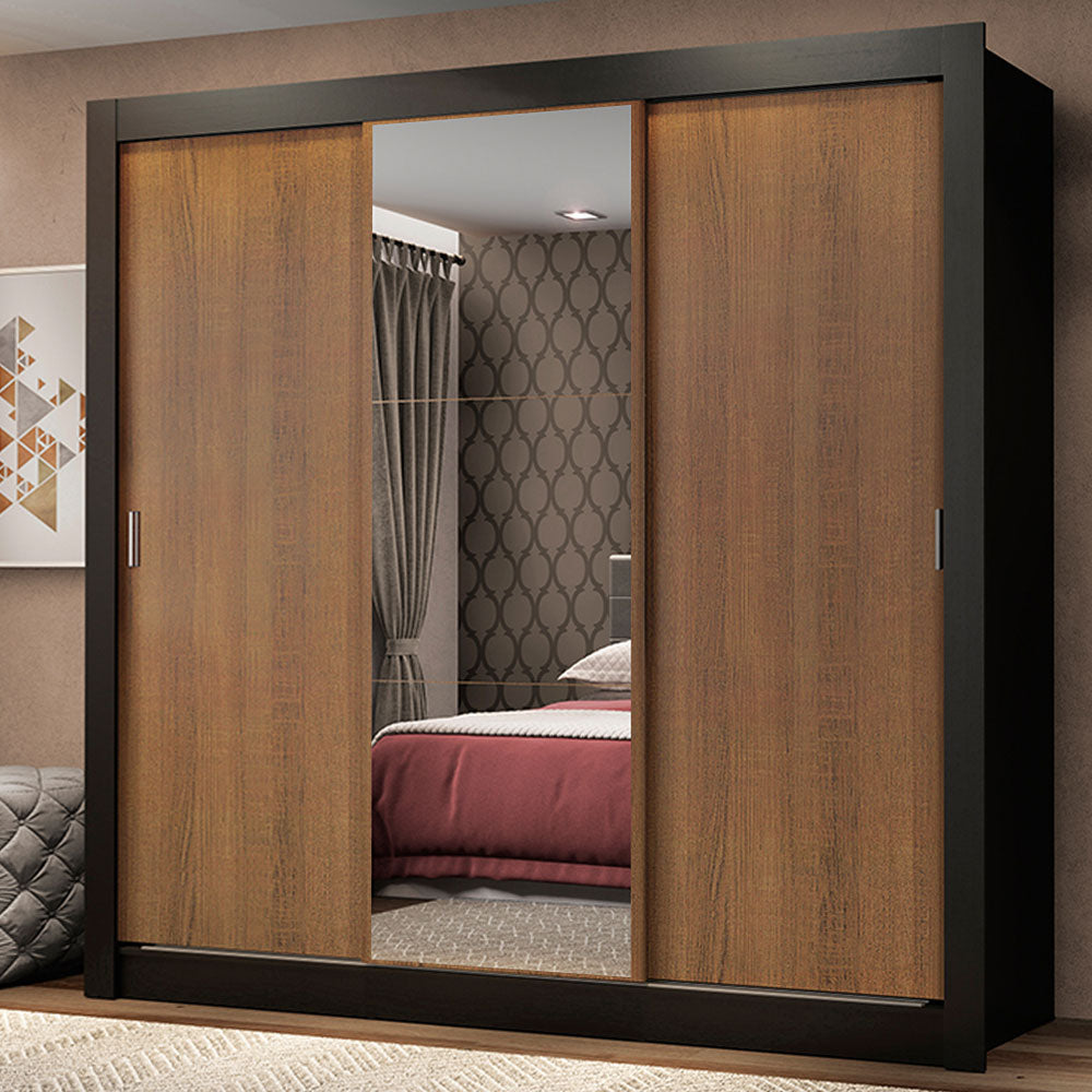 Closet Monaco 3 Puertas Corredizas 1 Espejo
