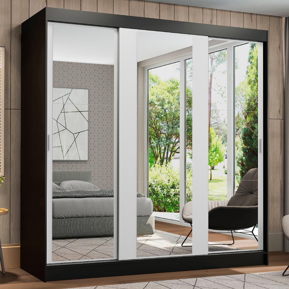 Closet Reno 3 Puertas Corredizas con Espejos