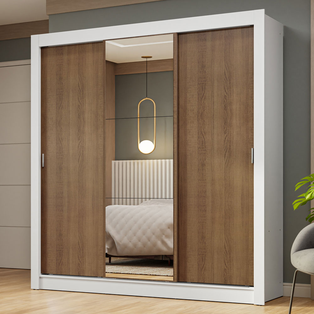 Closet Nobre 3 Puertas Corredizas 1 Espejo