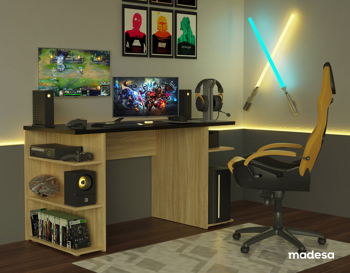 Escritorio Gamer Moderno para PC y Consola