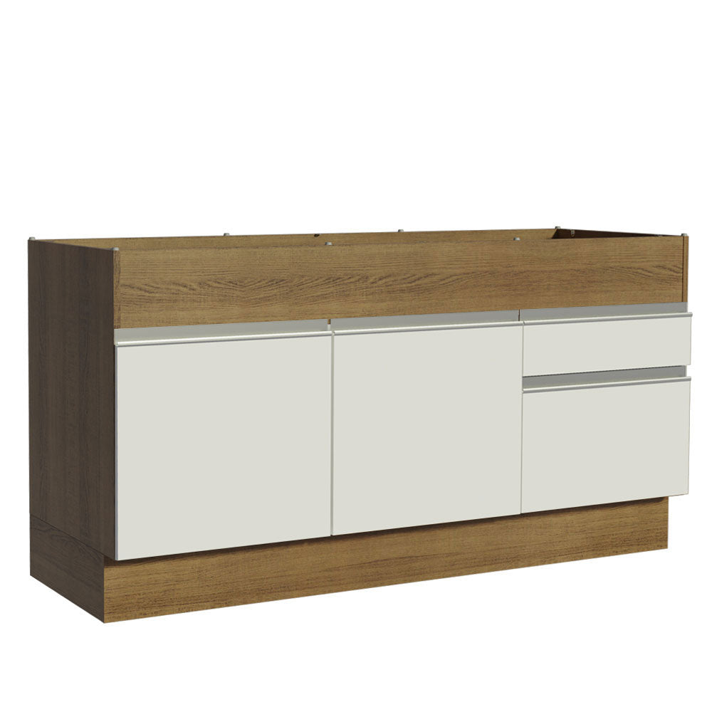 Mueble de Cocina Bajo Glamy 1.50 Metros 2 Puertas 2 Cajones