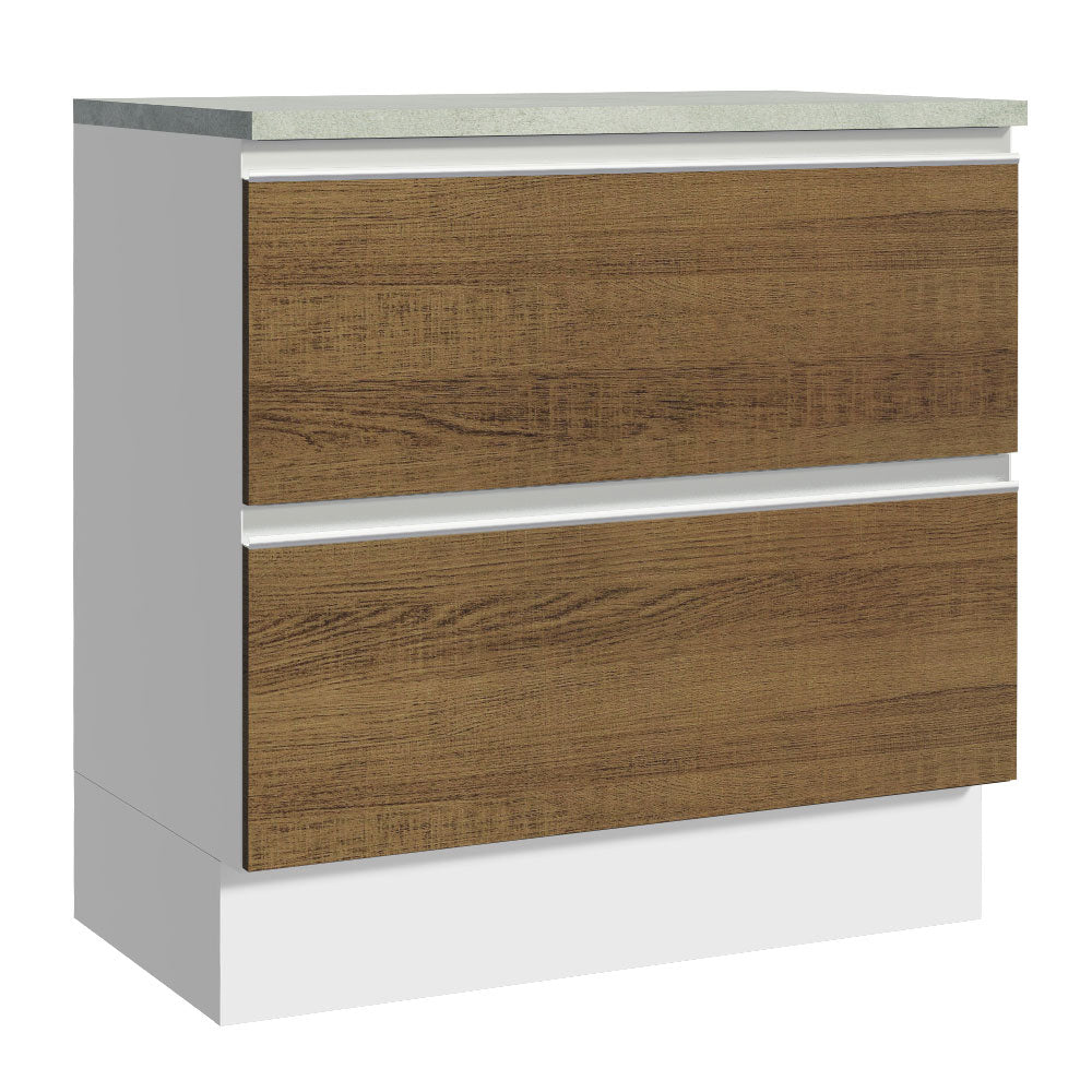 Mueble de Cocina Bajo Glamy 80 cm 2 Cajones