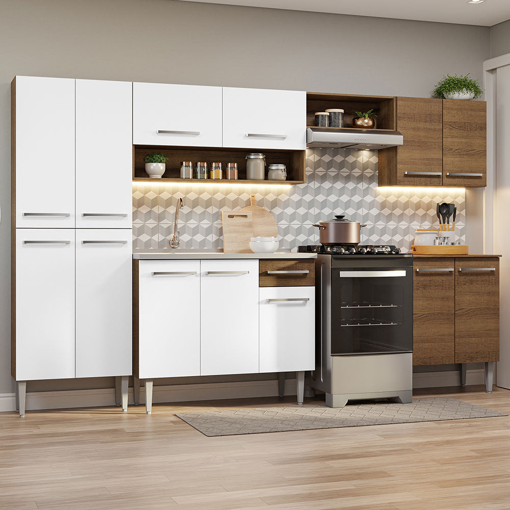 Cocina Integral Emilly 2.90 m con Mesón de Acero 08