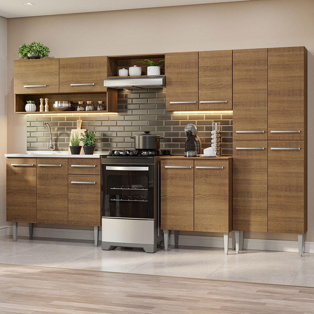 Cocina Integral Emilly 2.90 m con Mesón de Acero 09