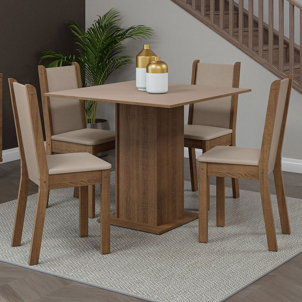 Juego de Comedor Briana con 4 Sillas