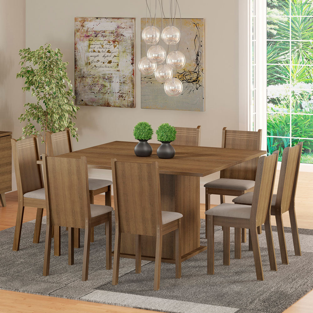 Juego de Comedor Clarice con 8 Sillas