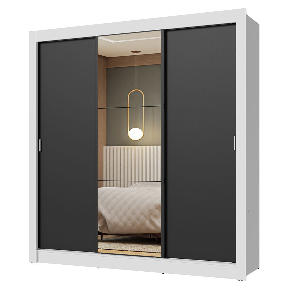 Closet Nobre 3 Puertas Corredizas 1 Espejo