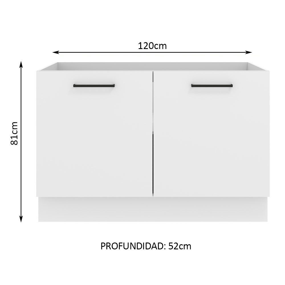 Mueble de Cocina Bajo Agata 1.20 m 2 Puertas