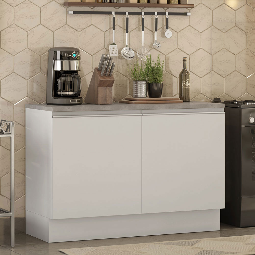 Mueble de Cocina Bajo Glamy 1.20 m 2 Puertas con Encimera