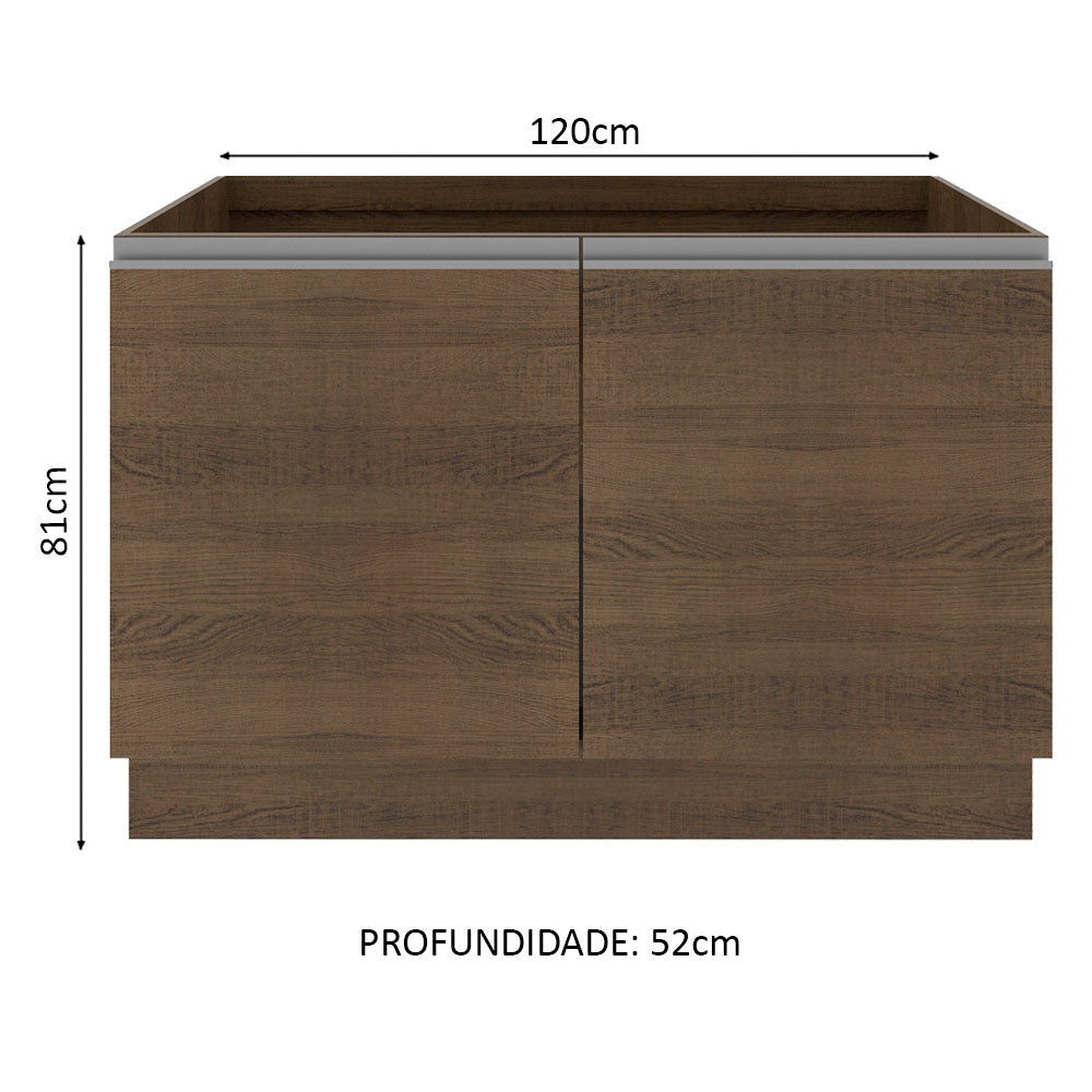 Mueble de Cocina Bajo Glamy 1.20 Metros 2 Puertas