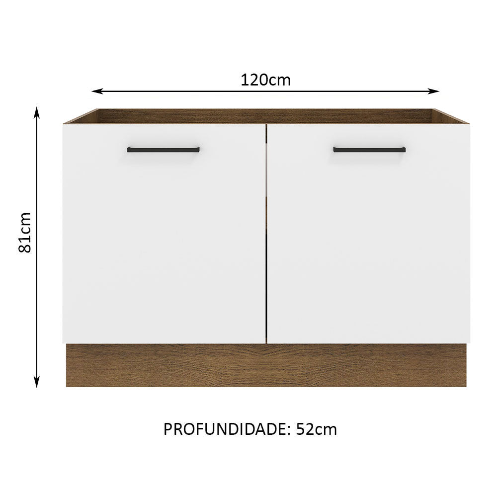 Mueble de Cocina Bajo Agata 1.20 m 2 Puertas