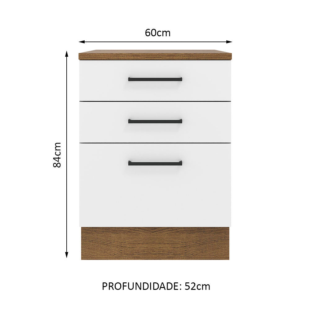 Mueble de Cocina Bajo Agata 60 cm 3 Cajones