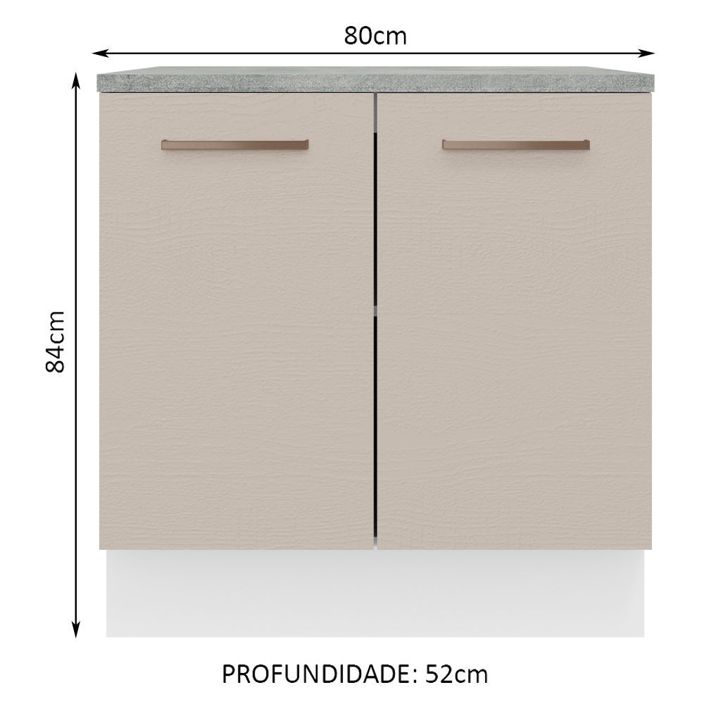 Mueble de Cocina Bajo Agata 80 cm 2 Puertas