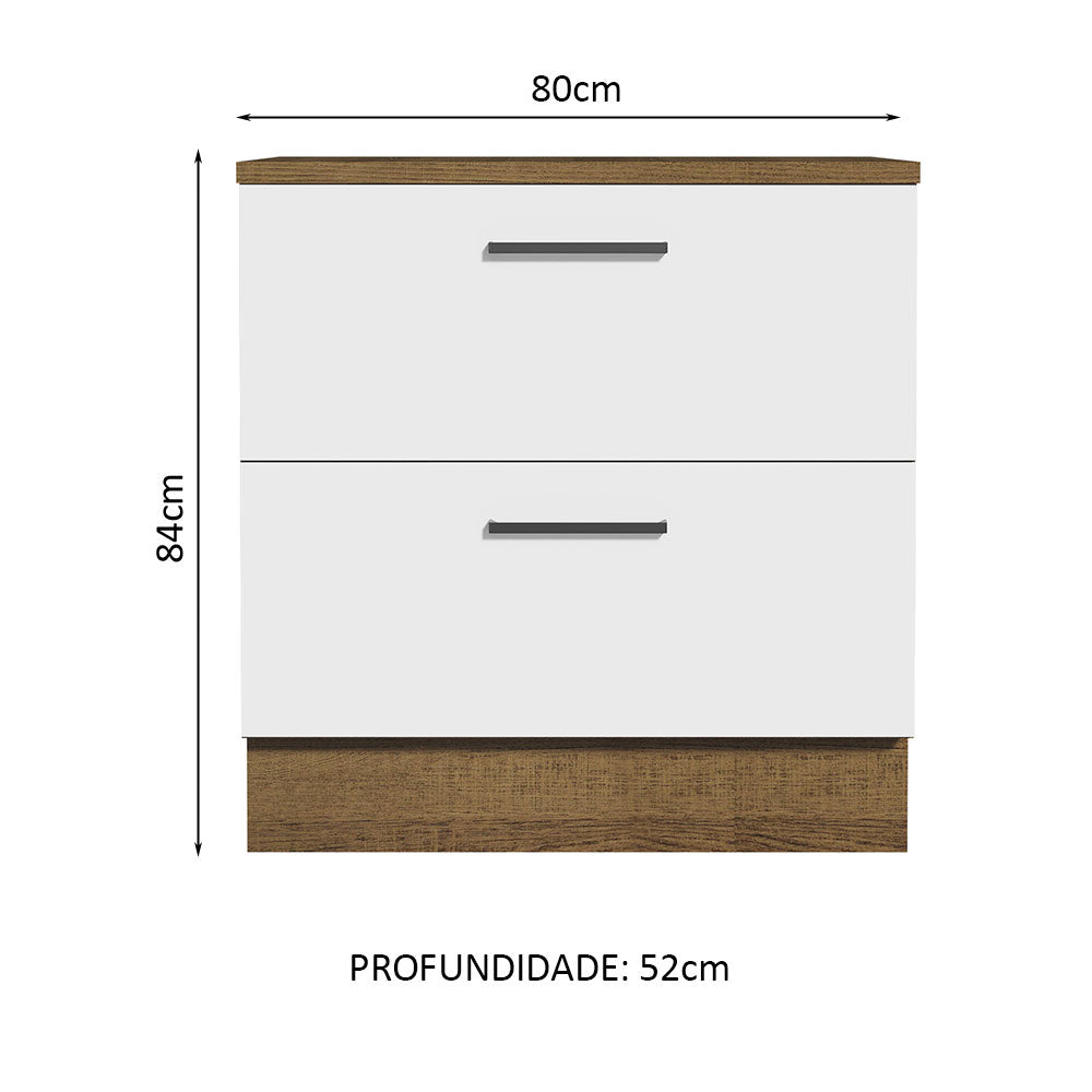 Mueble de Cocina Bajo Agata 80 cm 2 Cajones