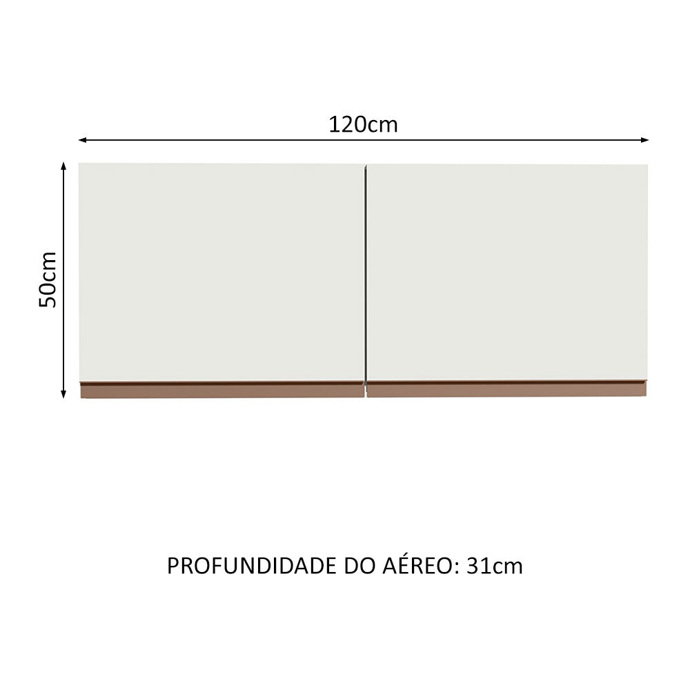 Mueble de Cocina Superior Reims con 2 Puertas 120 cm x 50 cm