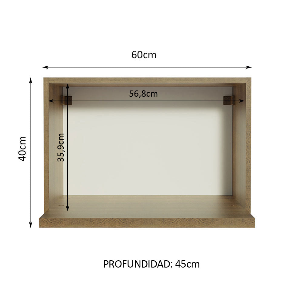 Mueble de Cocina Superior para Hornos Glamy 60 cm