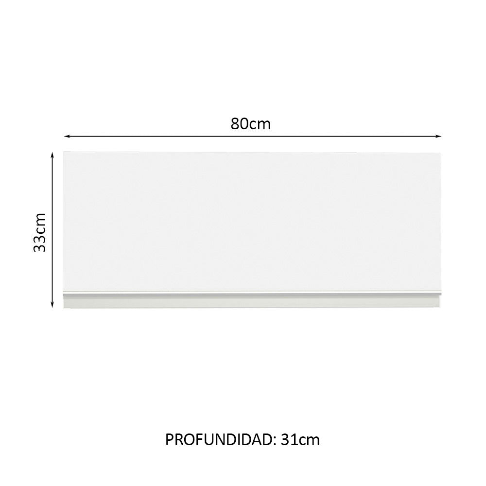 Mueble de Cocina Superior Glamy 80 cm 1 Puerta Abatible