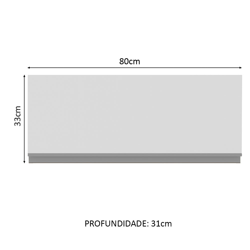 Mueble de Cocina Superior Glamy 80 cm 1 Puerta Abatible