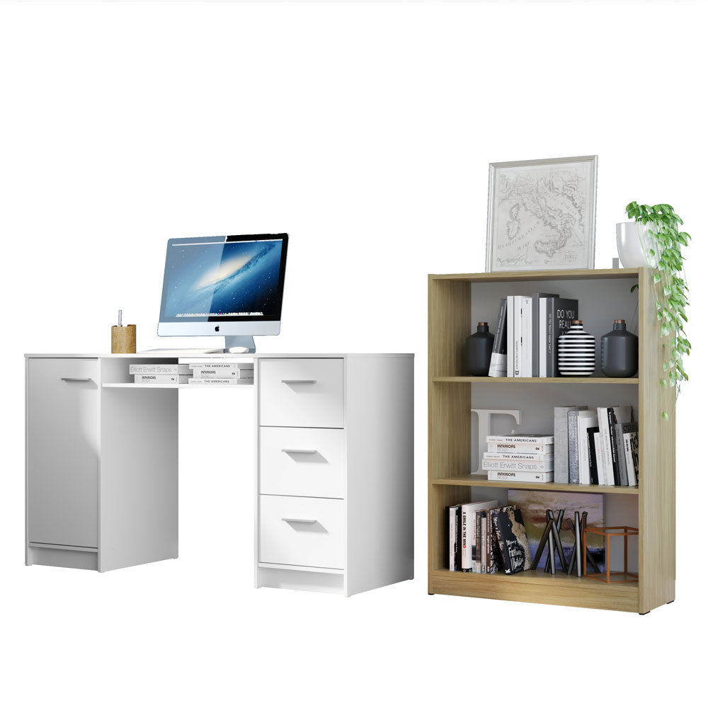 Escritorio de Oficina Alaska + Mueble Estante Librero