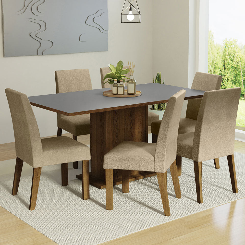 Juego de Comedor Renata con 6 Sillas