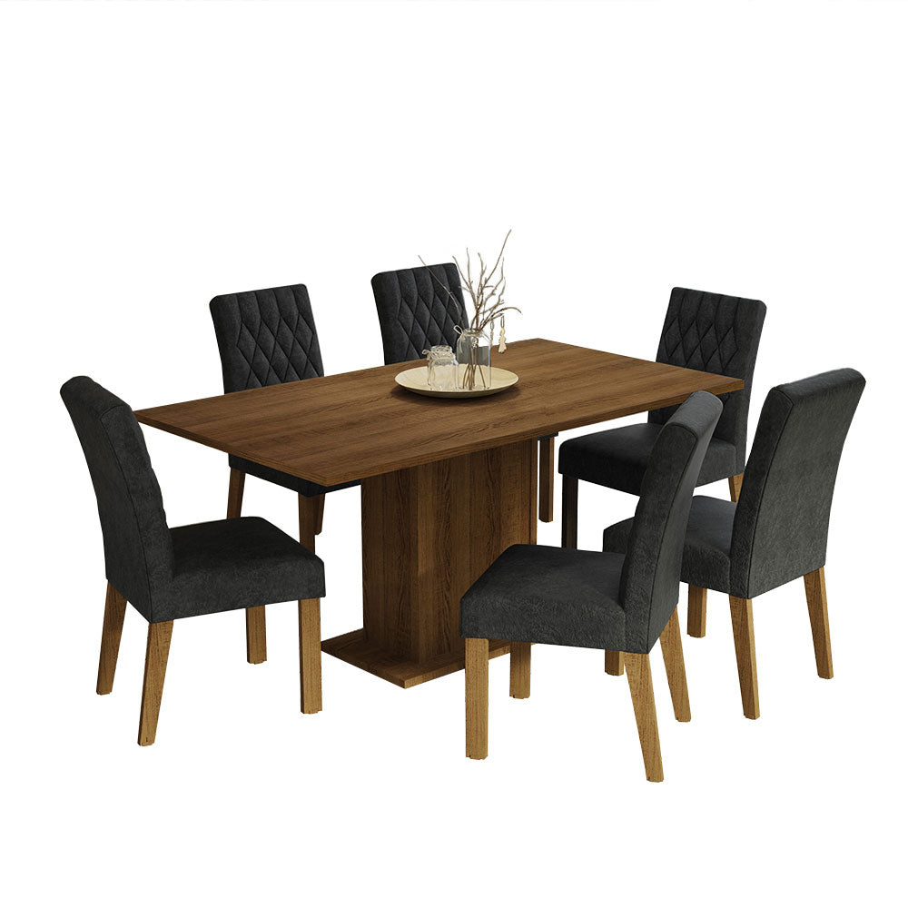 Juego de Comedor Hanna con 6 Sillas Oxford