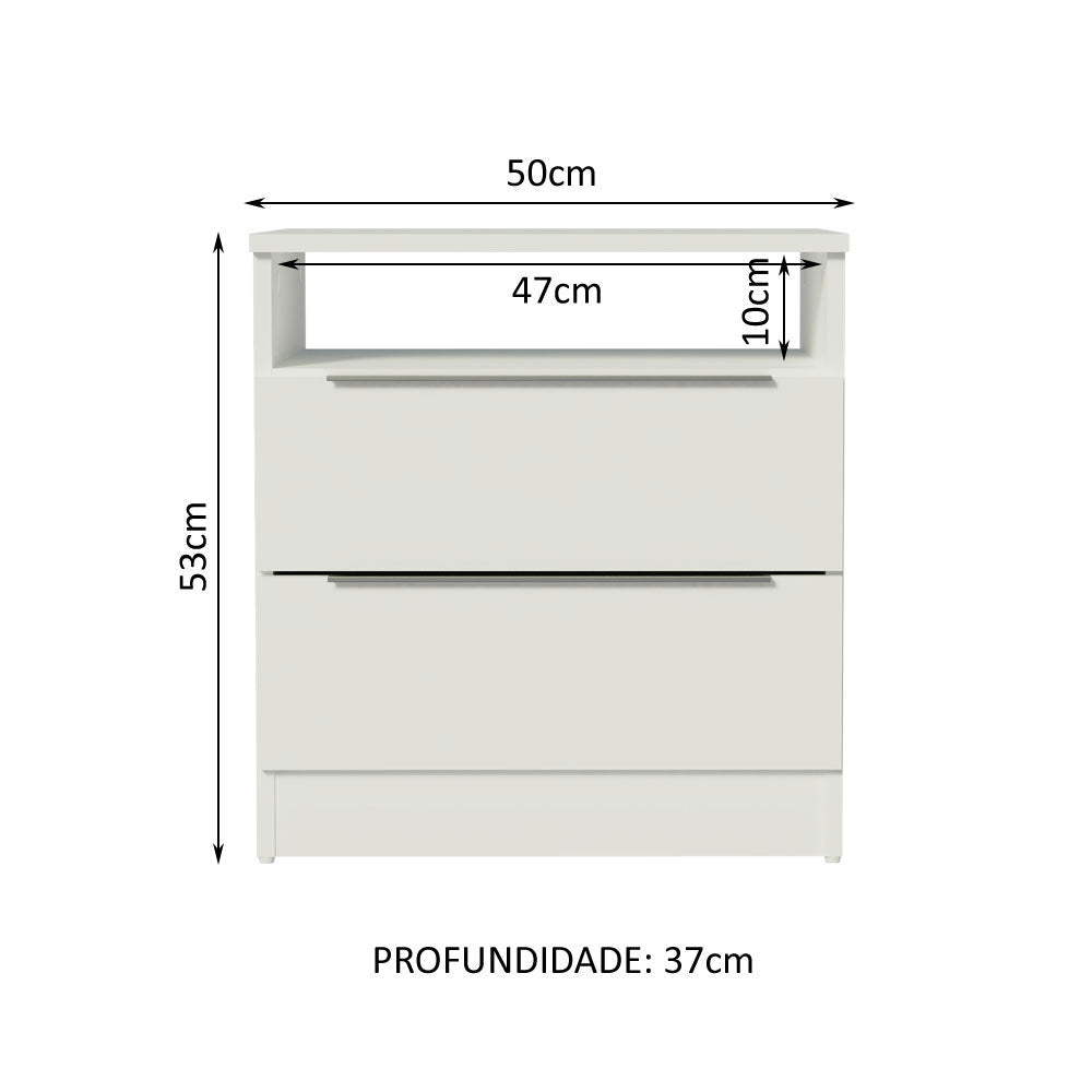 Mesa de Noche Madesa con 2 Cajones