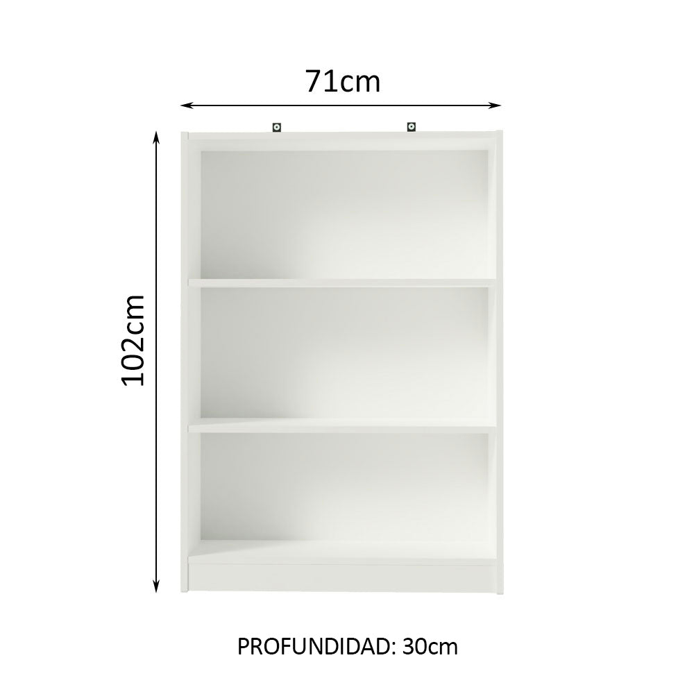 Mueble Estante Librero con 3 Niveles