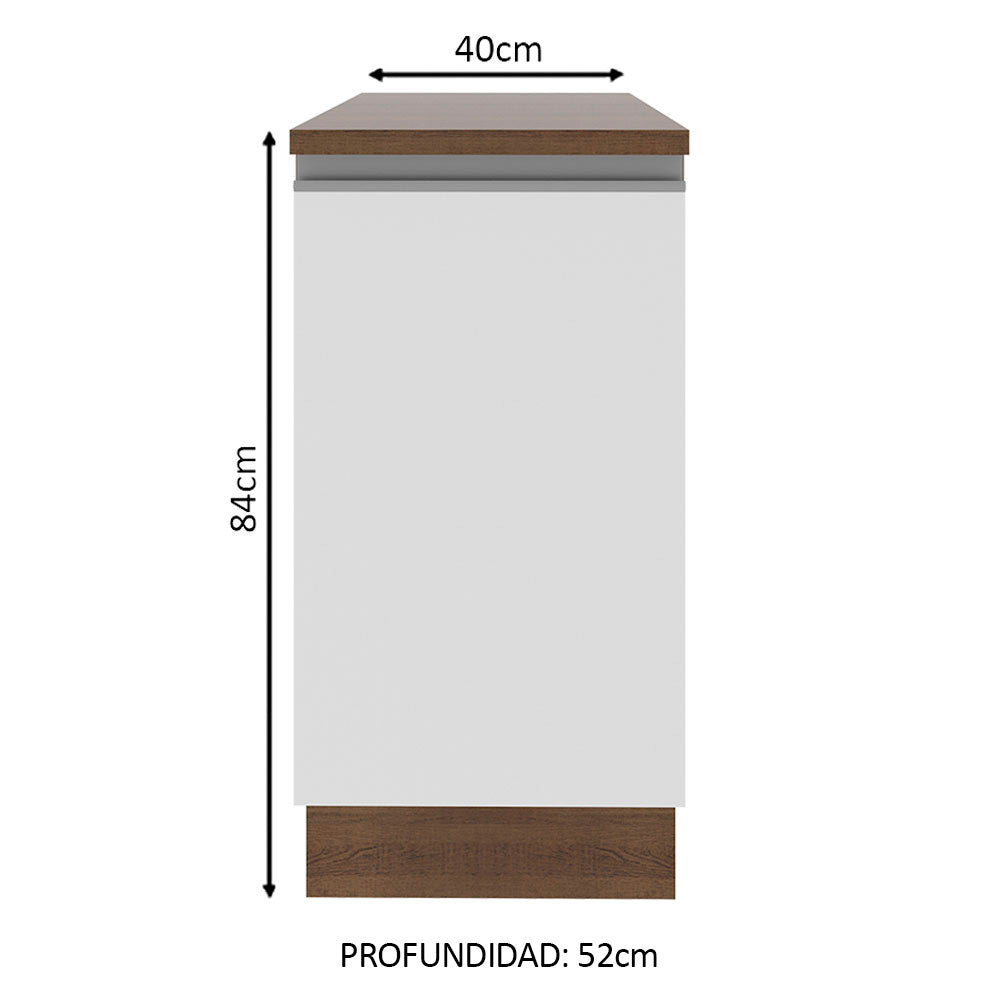Mueble de Cocina Bajo Glamy 40 cm 1 Puerta