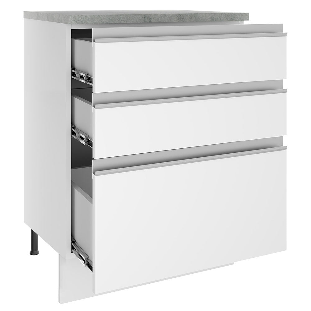 Mueble de Cocina Bajo Glamy 60 cm 3 Cajones