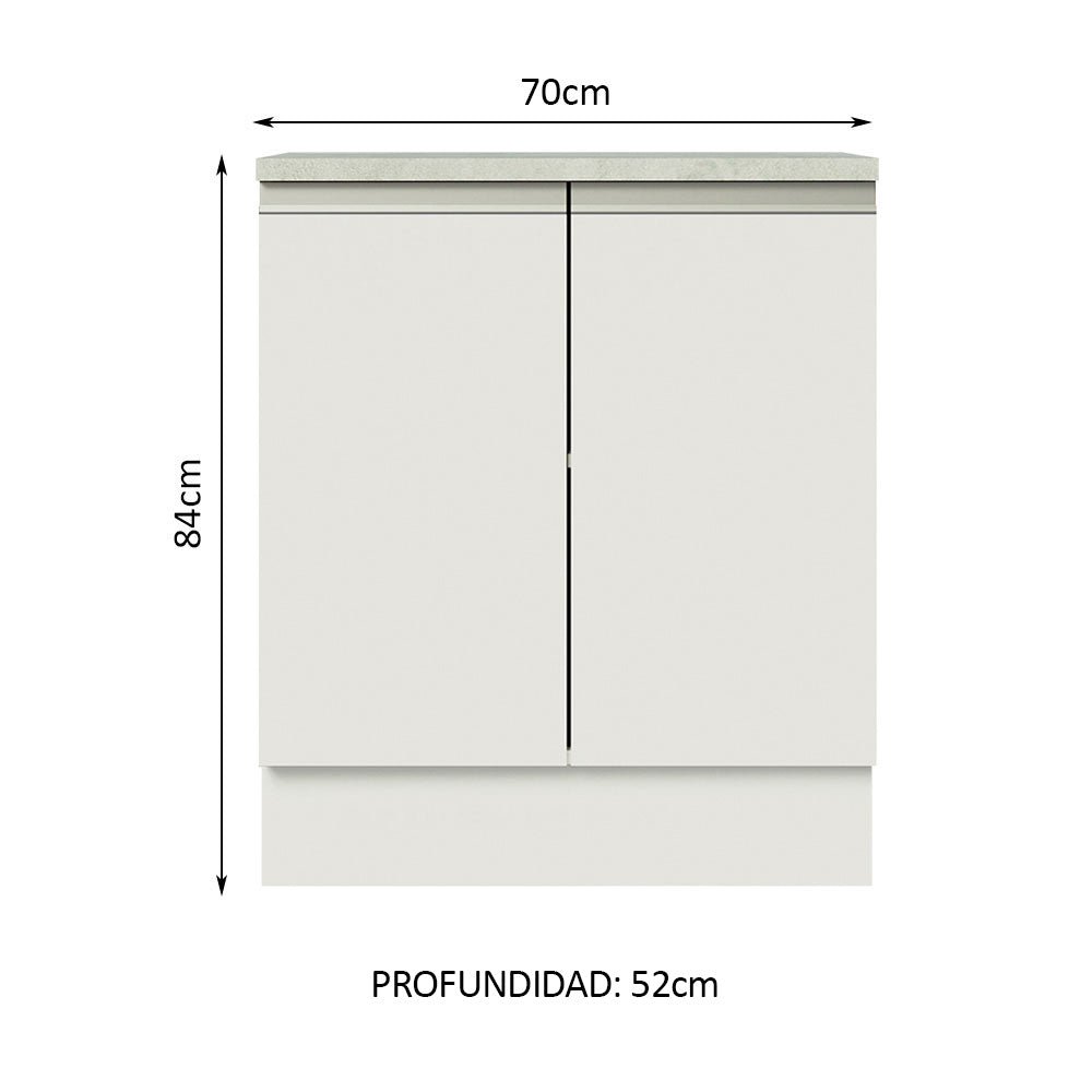 Mueble de Cocina Bajo Glamy 70 cm 2 Puertas