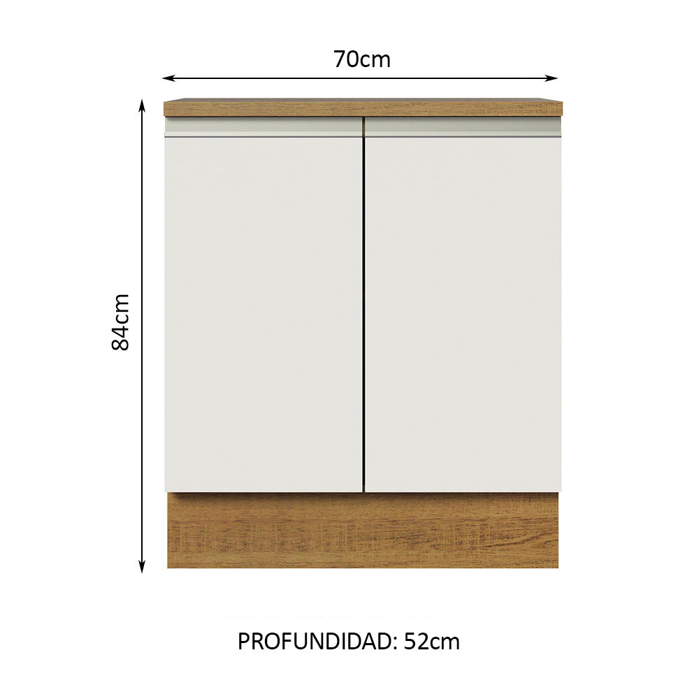 Mueble de Cocina Bajo Glamy 70 cm 2 Puertas