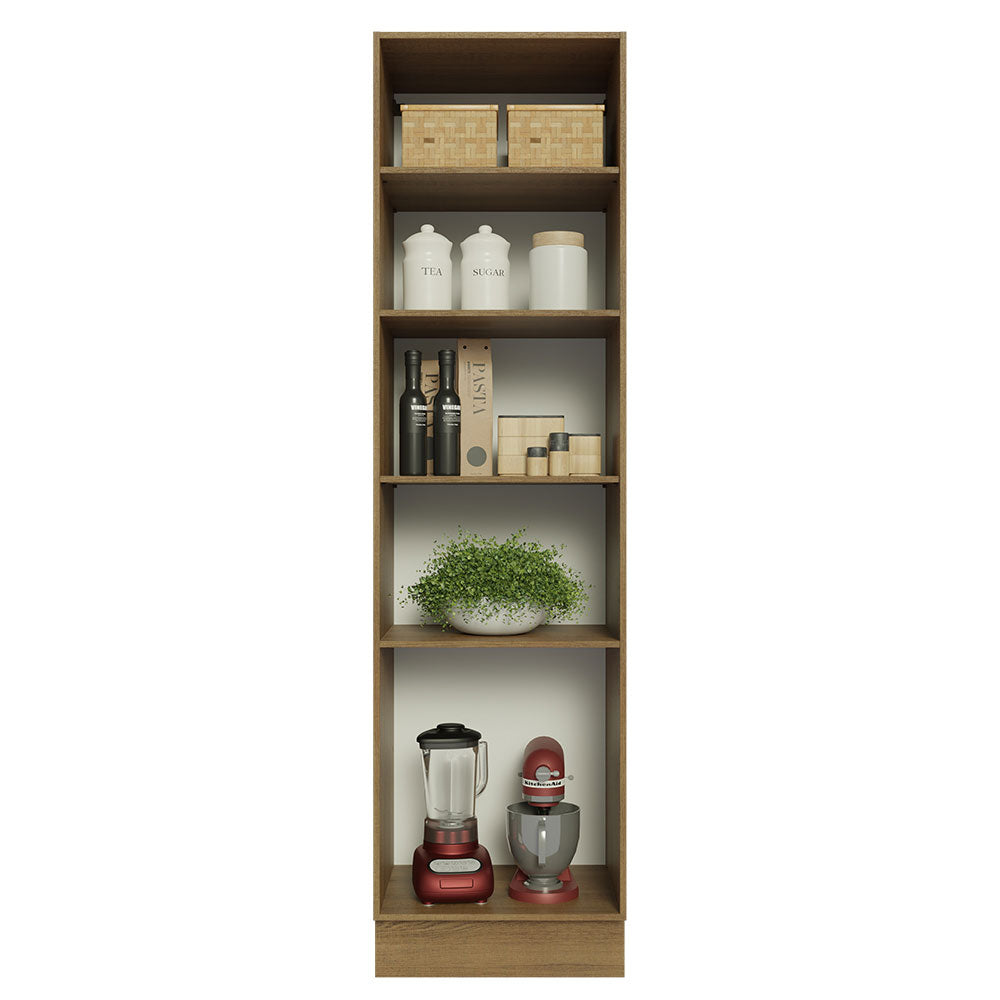 Mueble de Cocina Armario Vertical Abierto con 5 Nichos