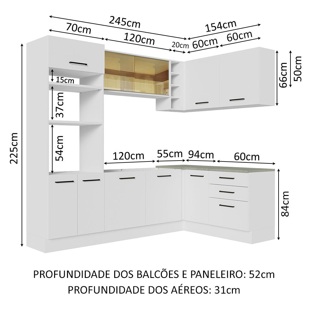 Cocina Integral de Esquina Agata 4.00 m 01
