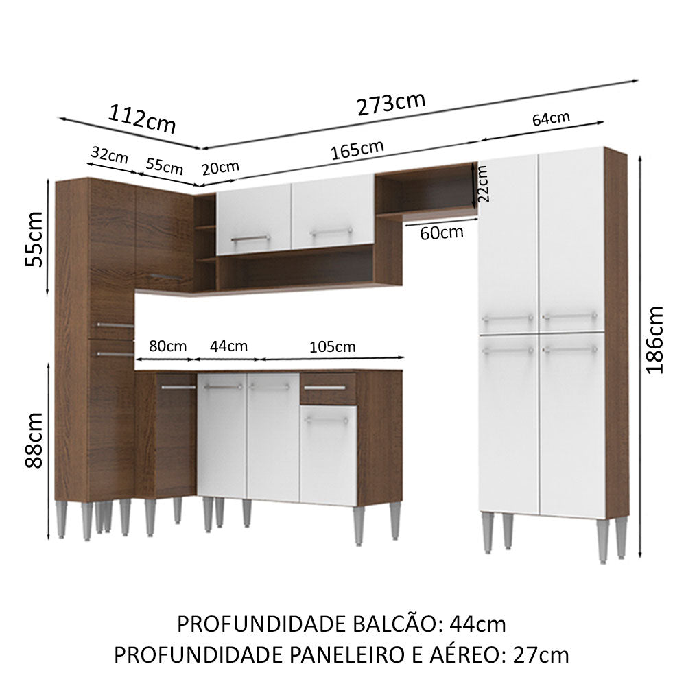 Cocina Integral de Esquina Emilly Love 3.85 m