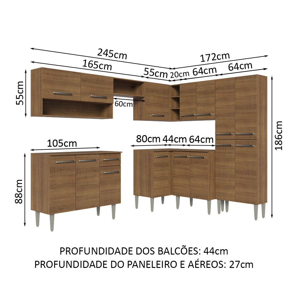 Cocina Integral de Esquina Emilly 4.20 m 02