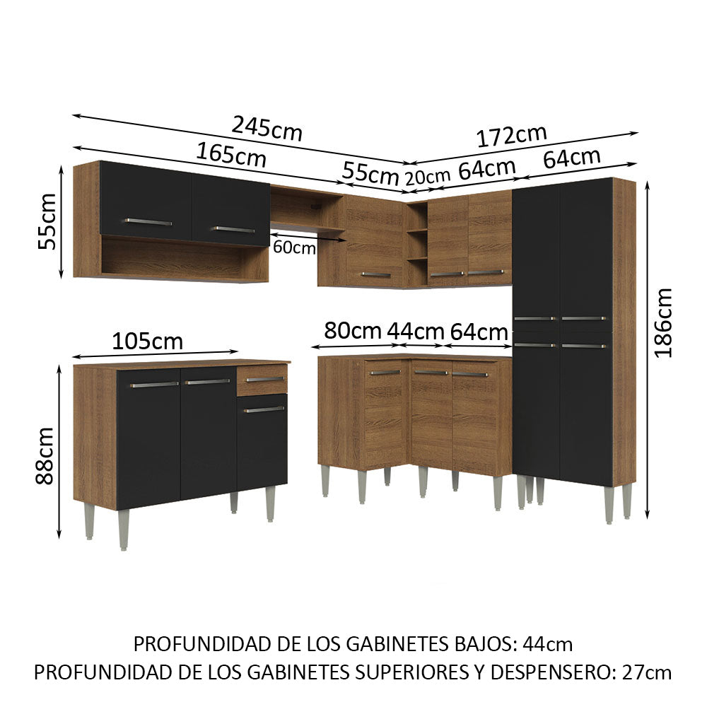 Cocina Integral de Esquina Emilly 4.20 m 02