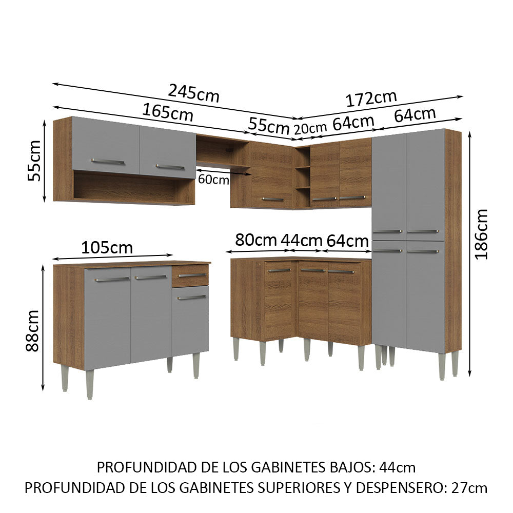 Cocina Integral de Esquina Emilly 4.20 m 02