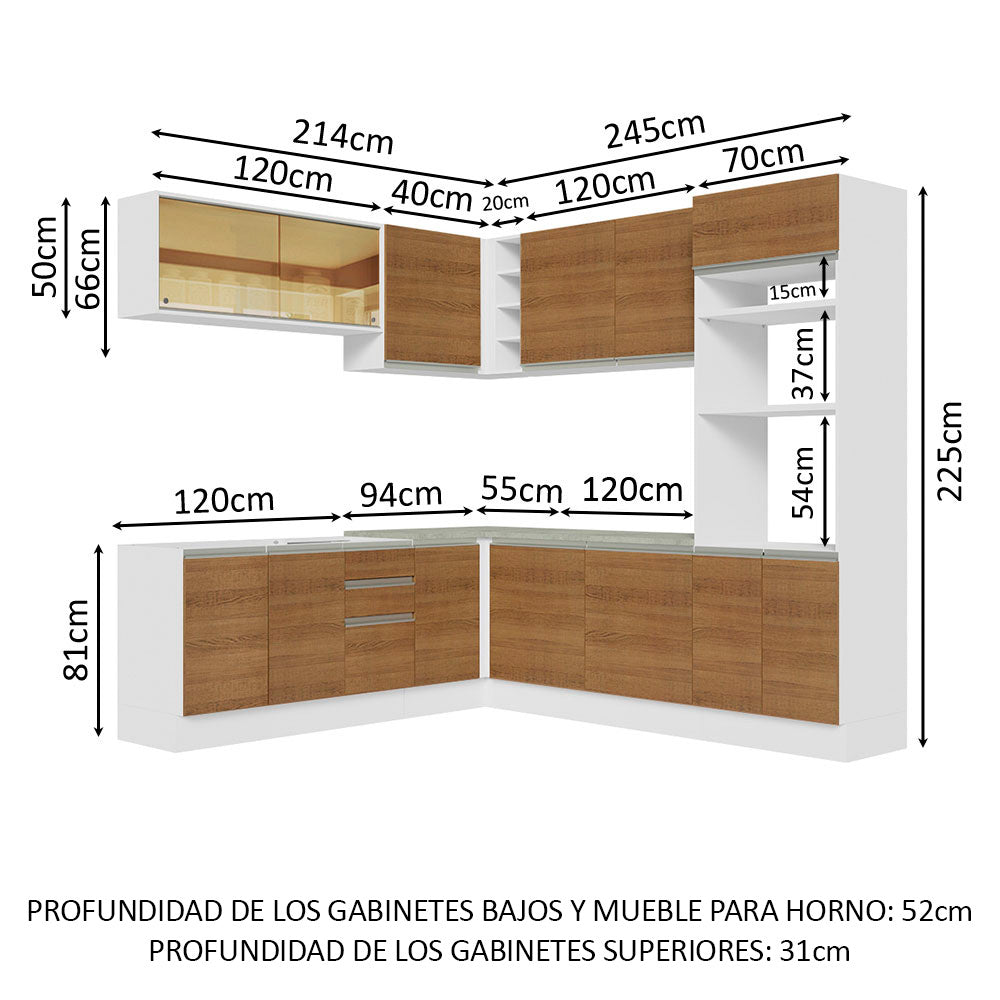 Cocina Integral de Esquina Glamy 4.60 m 01