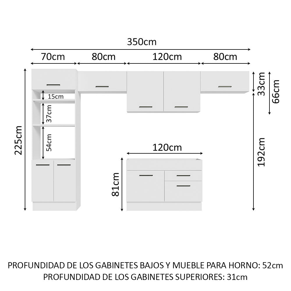 Cocina Integral Agata 3.50 Metros 01
