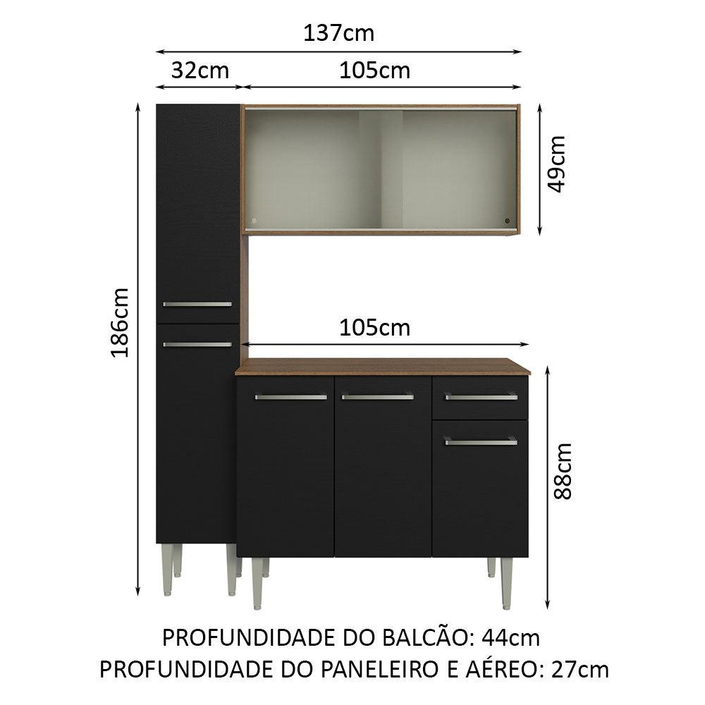 Cocina Integral Emilly 1.40 Metros 05