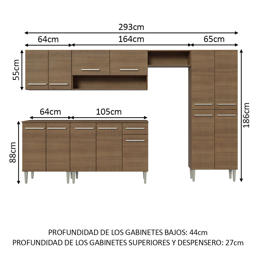 Cocina Integral Emilly 2.90 Metros 01