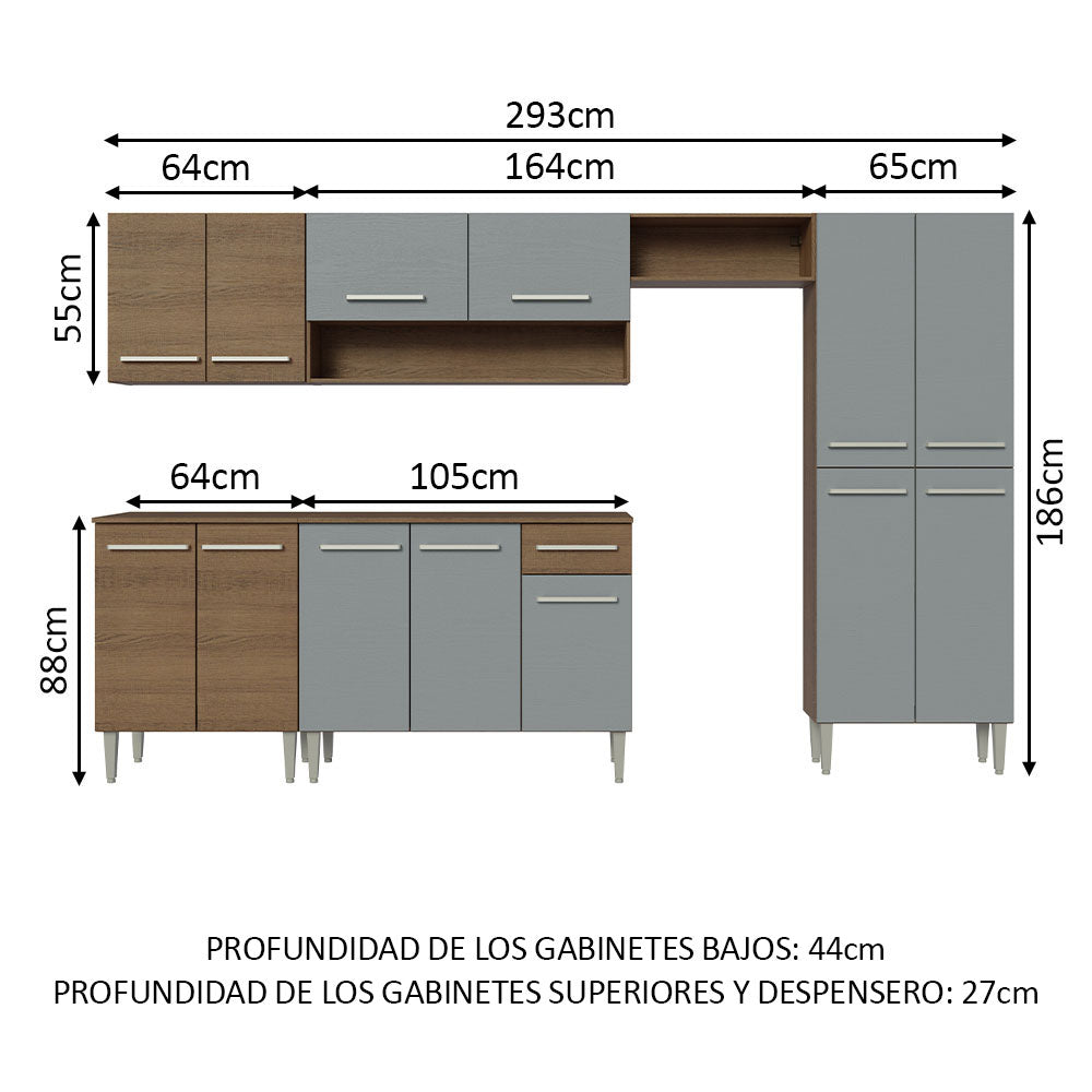 Cocina Integral Emilly 2.90 Metros 01