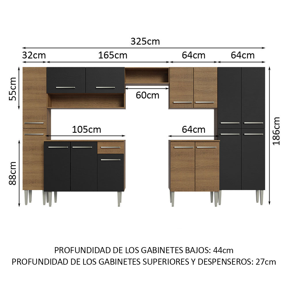 Cocina Integral Emilly 3.25 Metros 02