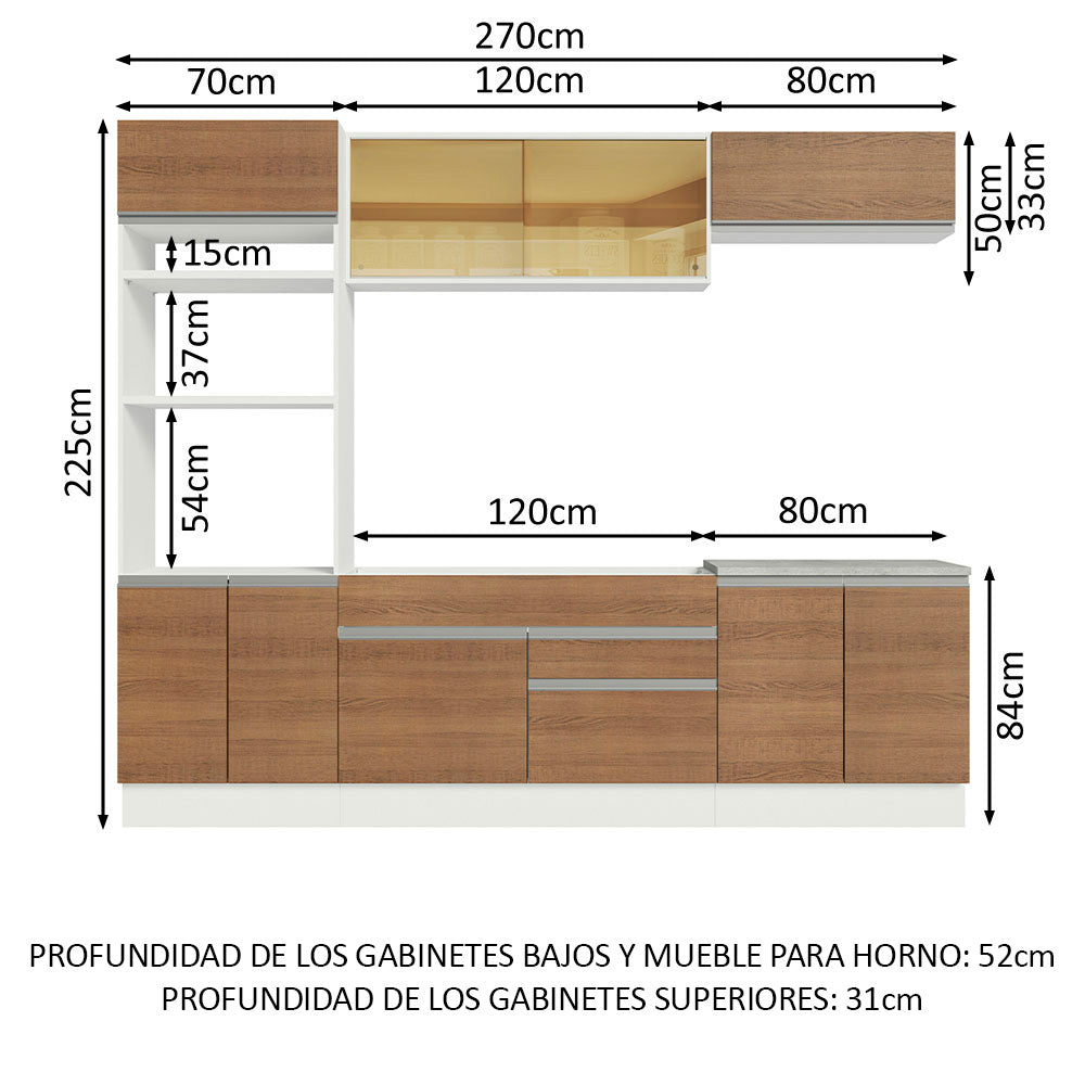 Cocina Integral Glamy 2.70 Metros 10