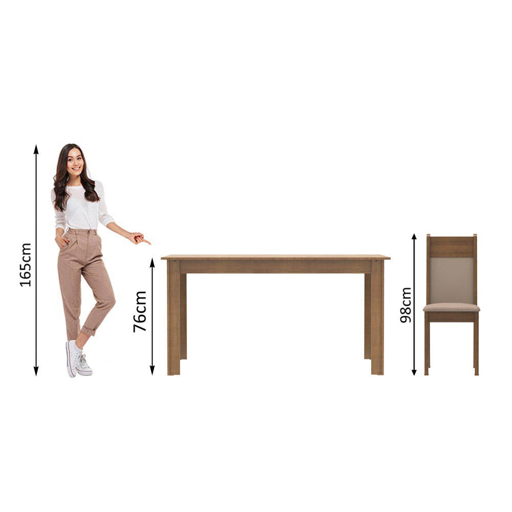 Juego de Comedor Honduras con 6 Sillas