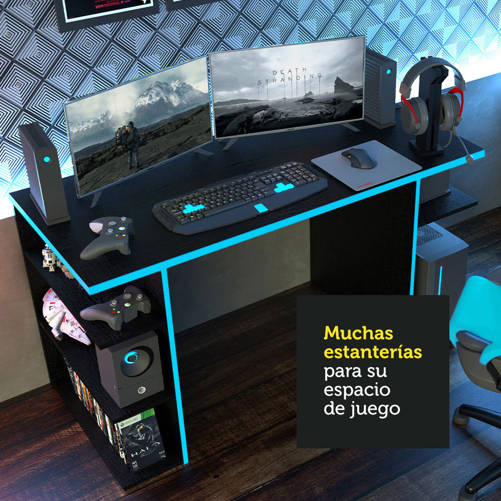 Escritorio Gamer Moderno para PC y Consola